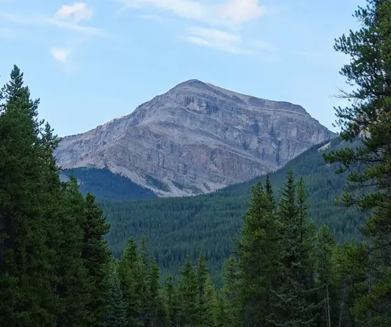 Protection Mountain, which the campground is named after.