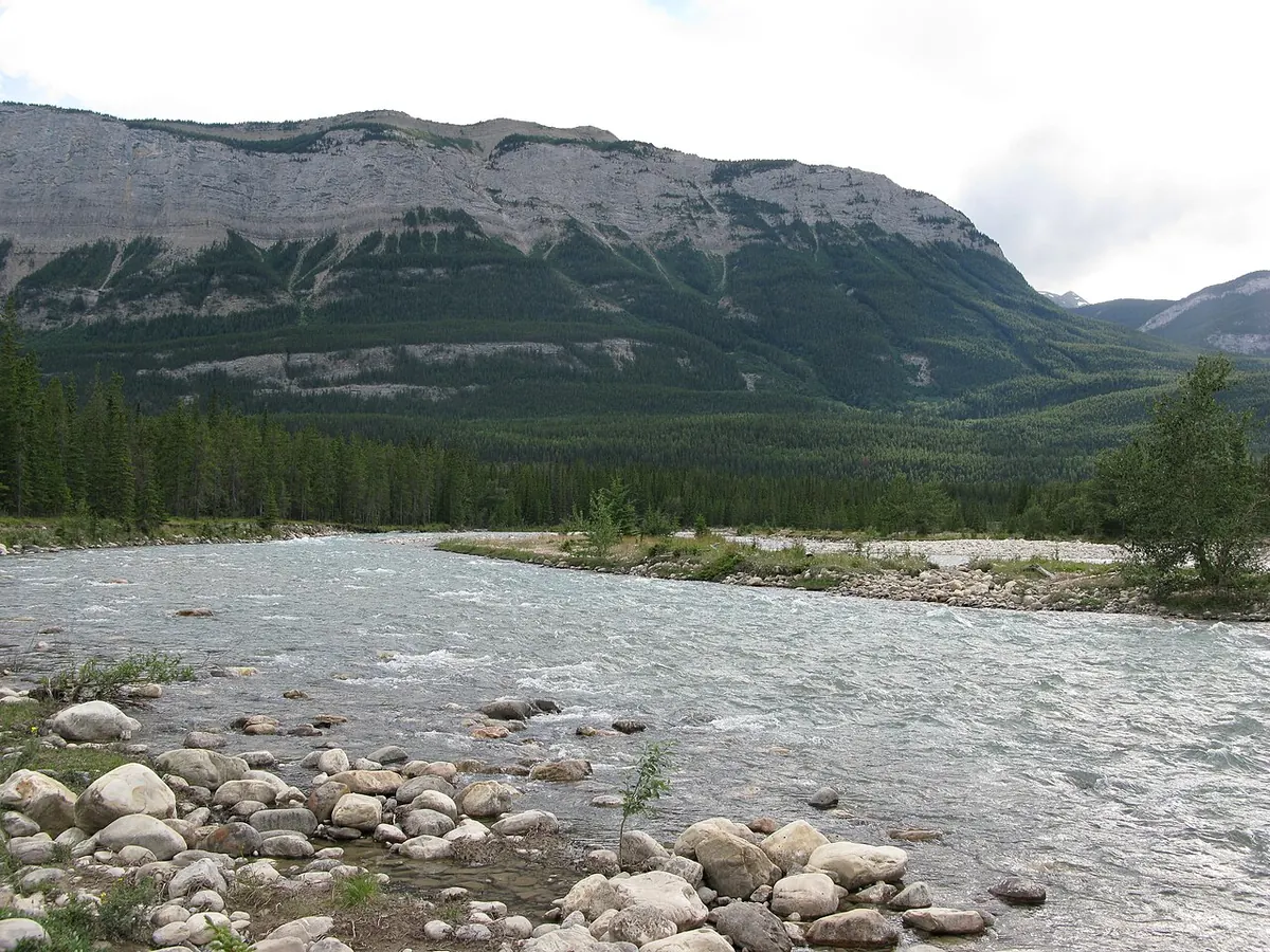 The Snaring River, beside the campground.