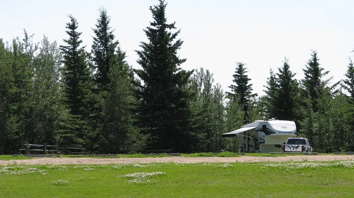 Campsites in Vermilion Provincial Park.