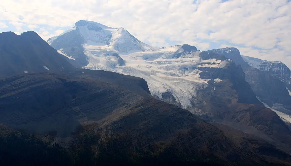 Columbia Icefield from the Wilcox Pass trail, which starts at the campground.